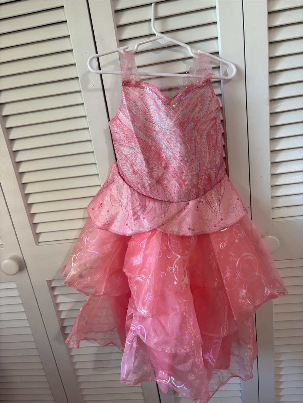 Wicked costume Pink Griselda Tulle Dress 3t/4t Girls Bubble floral dress